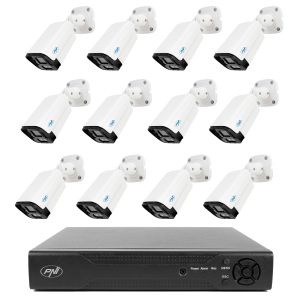 NVR PNI House IP716 video surveillance package and 12 PNI IP125 cameras with IP, 5MP
