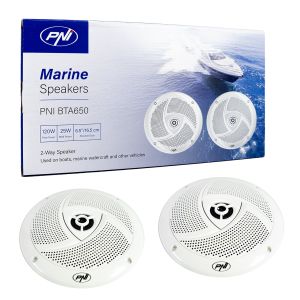 Coaxial speakers for boats PNI BTA650, 120W, 16.5 cm, set of 2