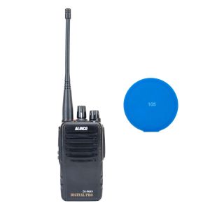 PNI Alinco DJ-PAX4 Portable Radio Station Kit, PMR446, Dual Mode Analog and Digital, VOX, TOT, IP67, 1800mAh battery