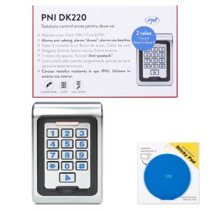 PNI DK220 access control keyboard package, stand alone with Blue sticky Pad included