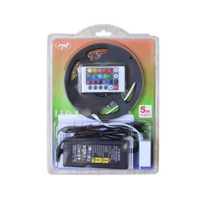 Indoor flexible PNI D-Light 60RGB LED strip 60 LEDs / m 12V 5m with remote control