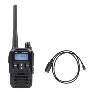 PNI DMR R45 Digital & Analog Portable Radio Station Package, 446MHz + PC Programming Cable