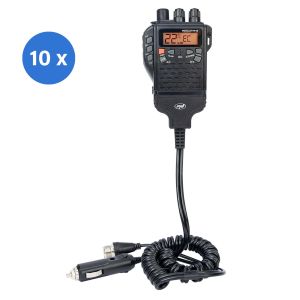 Box with 10 pieces of portable CB radio station PNI Escort HP 62