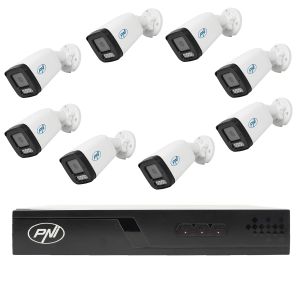 Video surveillance package with 8 cameras and 20 meters of cables included