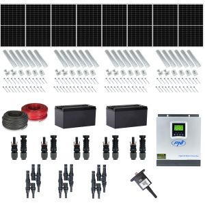 Photovoltaic kit with 8 panels 370W monocrystalline