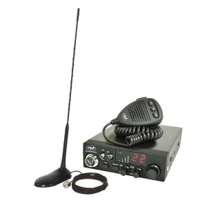 CB PNI ESCORT CB 8024 ASQ 12 / 24V radio CB + CB PNI Extra 45 magnet antenna