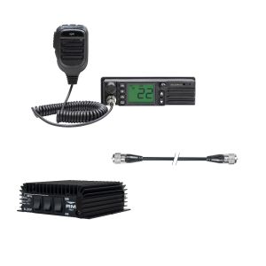 CB radio station PNI Escort HP 9500 multistandard, ASQ, VOX + RX-TX KL203P amplifier, AM-FM-SSB, 100W, 12V and PN cable