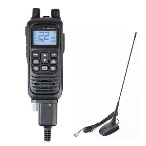 Portable CB radio station kit PNI Escort HP 92 multi standard 4W, 12-24V AM-FM with CB antenna PNI Extra 48 with magnet