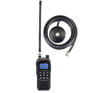 PNI Escort HP 92 Multi Standard 4W, 12-24V AM-FM Portable CB Radio Station Kit with BNC Magnetic Base