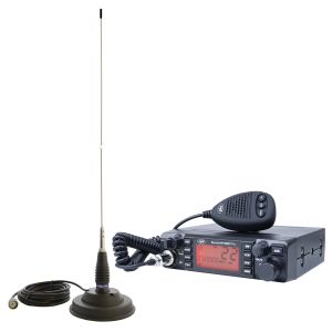 CB PNI ESCORT ESCORT HP 9001 PRO ASQ Radio Station Kit + CB PNI ML145 Antenna with 145 / PL Magnet