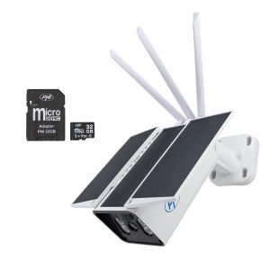 Surveillance camera with PNI solar panel