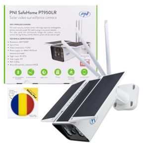 PNI SafeHome PT950LR 1080P 2MP video surveillance camera package and Sticky Pad Flag gift