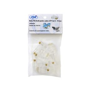 PNJ RJ45 plug for UTP Cat Cat 5 set 10 pcs