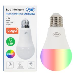 Smart bulb PNI SmartHome SM7RGBW LED 7W