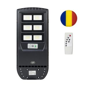 PNI SL220 200W Street Lighting Lamp Package, with built-in solar panel + Sticky Pad Flag gift