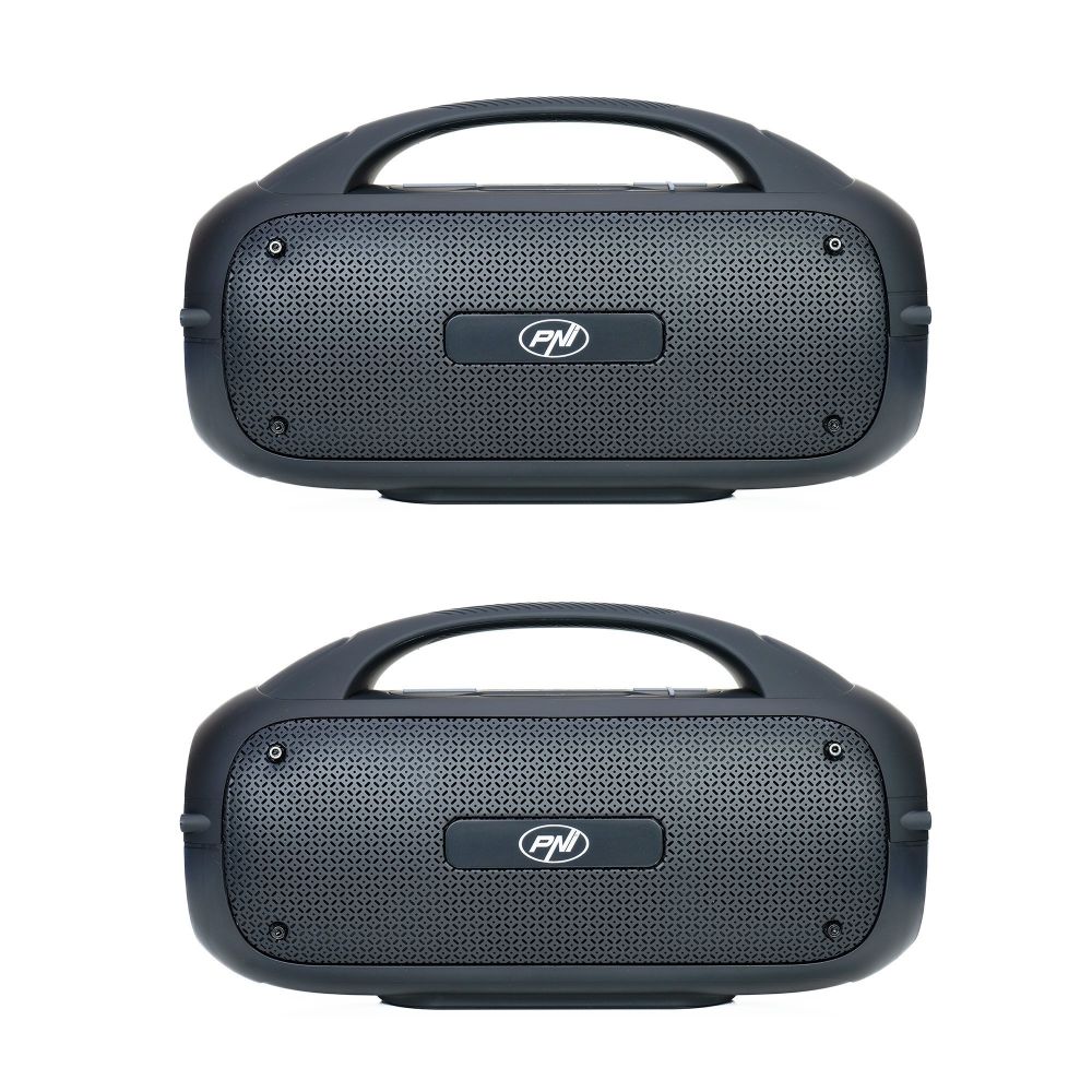 Set of PNI FunBox BT600 portable speakers, pairing via Bluetooth