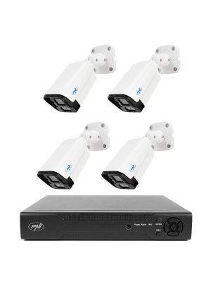 NVR PNI House IP716 video surveillance package and 4 PNI IP125 cameras with IP, 5MP
