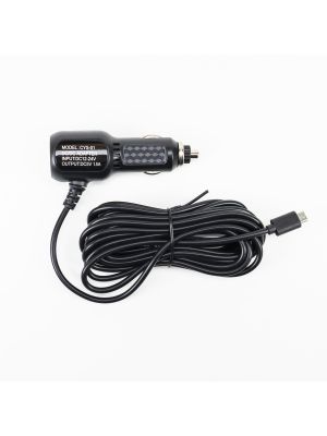 PNI car charger with mini USB plug 12V - 5V 2A, for GPS, cable length 190 cm