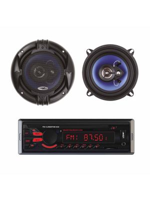 Radio Package MP3 Car Player PNI Clementine 8440 4x45w + Coaxial Car Speakers PNI HiFi650, 120W