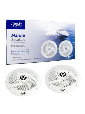 Coaxial speakers for boats PNI BTA650, 120W, 16.5 cm, set of 2