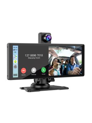 Car monitor with DVR - PNI D1026 10.26 inch, wireless Carplay, navigation, music, handsfree, bluetooth, FM transmitter