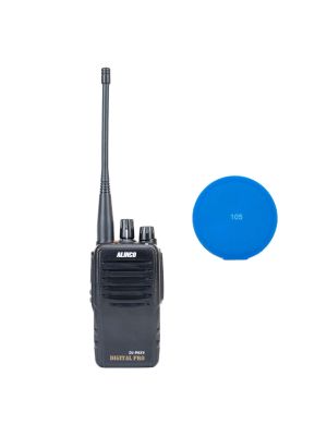 PNI Alinco DJ-PAX4 Portable Radio Station Kit, PMR446, Dual Mode Analog and Digital, VOX, TOT, IP67, 1800mAh battery