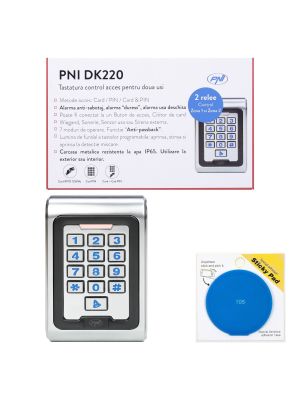 PNI DK220 access control keyboard package, stand alone with Blue sticky Pad included