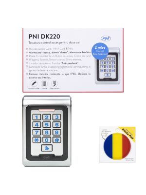 PNI DK220 access control keyboard package, stand alone with sticky Pad Flag included