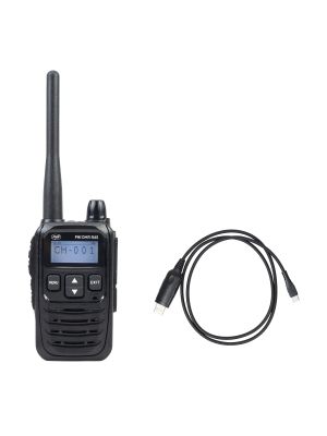 PNI DMR R45 Digital & Analog Portable Radio Station Package, 446MHz + PC Programming Cable
