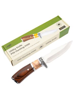 Hunting knife PNI Hunting H100, length 215 mm, cover included