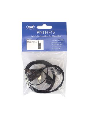 Headphone with microphone PNI HF15 with 1 pin 3.5mm for GSM radio stations