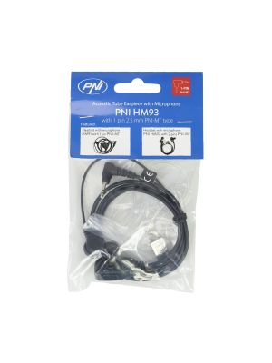 Headset with microphone and acoustic tube