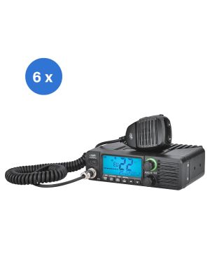 6-piece CB PNI Escort HP 40 Multistandard Radio Station Box, 4W, AM, FM, 12-24V, ASQ, RF Gain