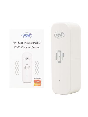 PNI SafeHouse HS501 vibration sensor with Wi-Fi, Tuya application compatible, 3V power supply