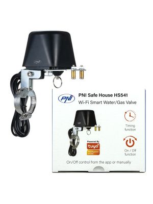 PNI Safe House HS541 Smart Valve with Wi-Fi, for shutting off the water/gas pipe supply via the internet, compatible with
