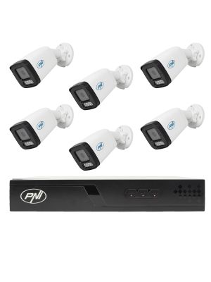 Video surveillance package with 6 cameras and 20 meters of cables included