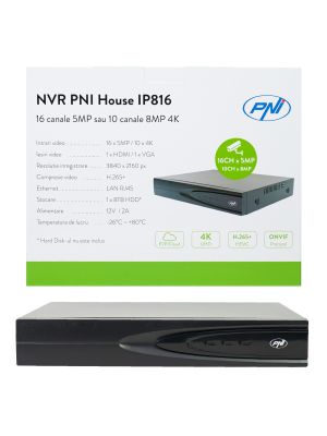 NVR PNI House IP16A2 with 16 channels IP 4K