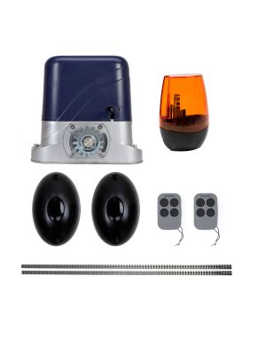 PNI AP800D gate automation kit includes 4m motor rack, photocells, remote control, lamp, 230V develops 1100 N and 8