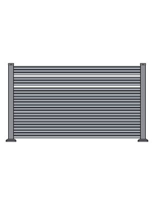 PNI MAB1200 aluminum fence sheet, 1.2 m long and 2 m high