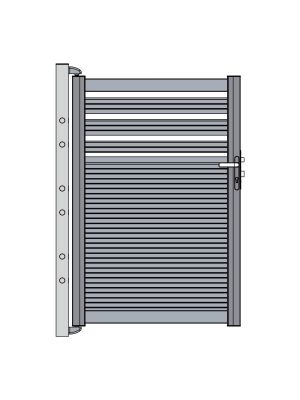 PNI MAB900 aluminum pedestrian gate, 0.9 m long and 1.5 m high
