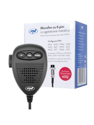 6-pin microphone with metal hooks
