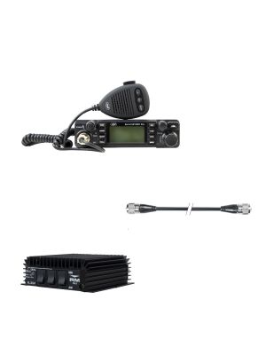 PNI Escort HP 9001 PRO CB Radio Station Package, ASQ + RX-TX KL203P Amplifier, AM-FM-SSB, 100W, 12V and PNI R50 cable