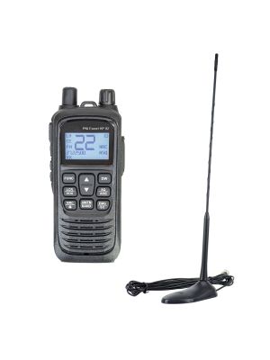 Portable CB radio station kit PNI Escort HP 92 multi standard 4W, 12-24V AM-FM with CB antenna PNI Extra 45 with magnet
