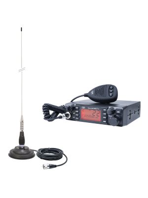 HP 9001 PRO ASQ adjustable, AM-FM, 12V, 4W + CB PNI ML100 antenna