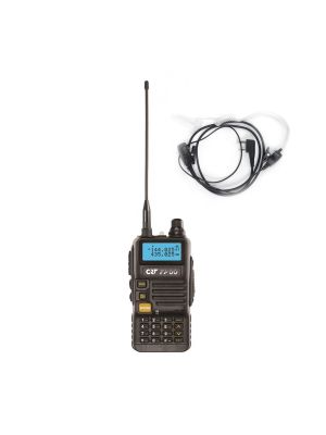 Package Portable VHF/UHF Radio Station CRT FP00 Dual Band and PNI HS84 Headset