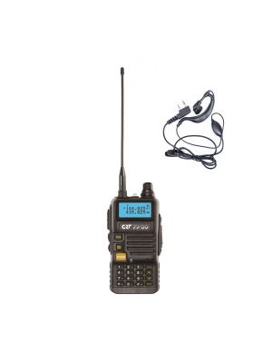 Package Portable VHF/UHF Radio Station CRT FP00 Dual Band and PNI HS82 Headset