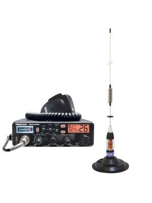 Kit Radio CB President Richard ASC 10M + CB Antenna PNI ML70, length 70cm, 26-30MHz, 200W