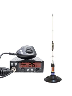 Kit Radio CB President RONALD ASC 10/12M + CB Antenna PNI ML70