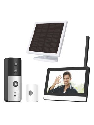 PNI SafeHome PT770 WiFi wireless smart video intercom, Full HD 1080P, gate unit with solar panel, Tuya Smart, in
