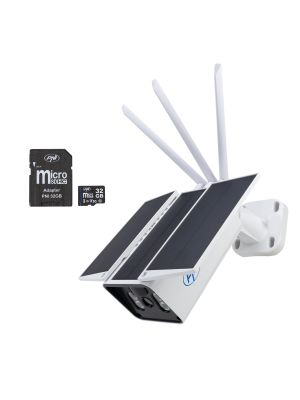 Surveillance camera with PNI solar panel